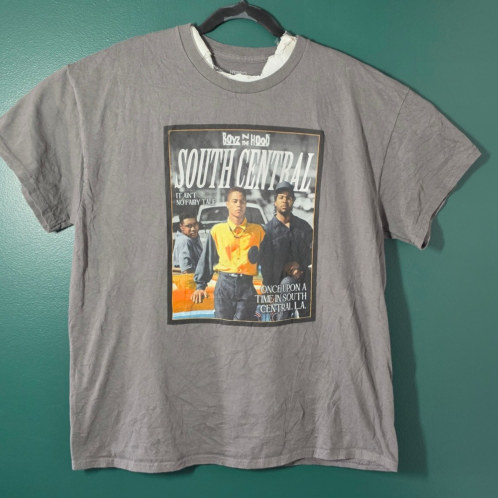 Hybrid Boyz N The Hood South Central Graphic T-Shirt Gray Mens XL Ice Cube Movie